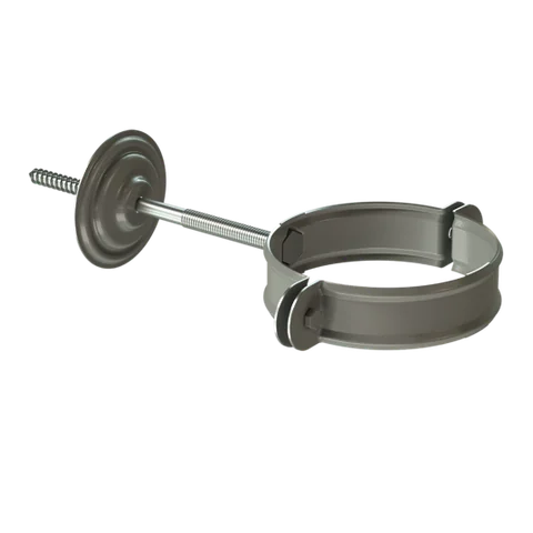 СТАЛ ПРЕМИУМ Хомут трубы D90 Графит RAL 7024 (40шт) Docke