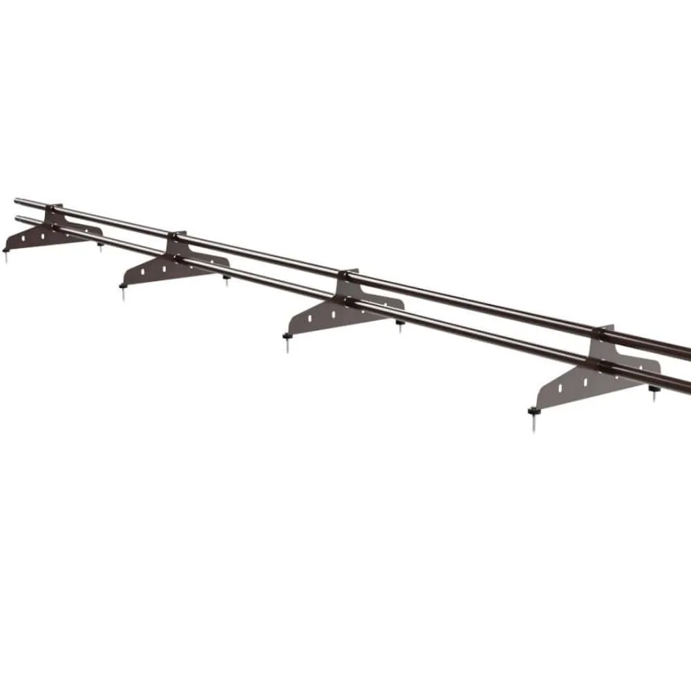 Снегозадержатель трубчатый NewLine D25 RAL 8017 (4 опоры) 3м