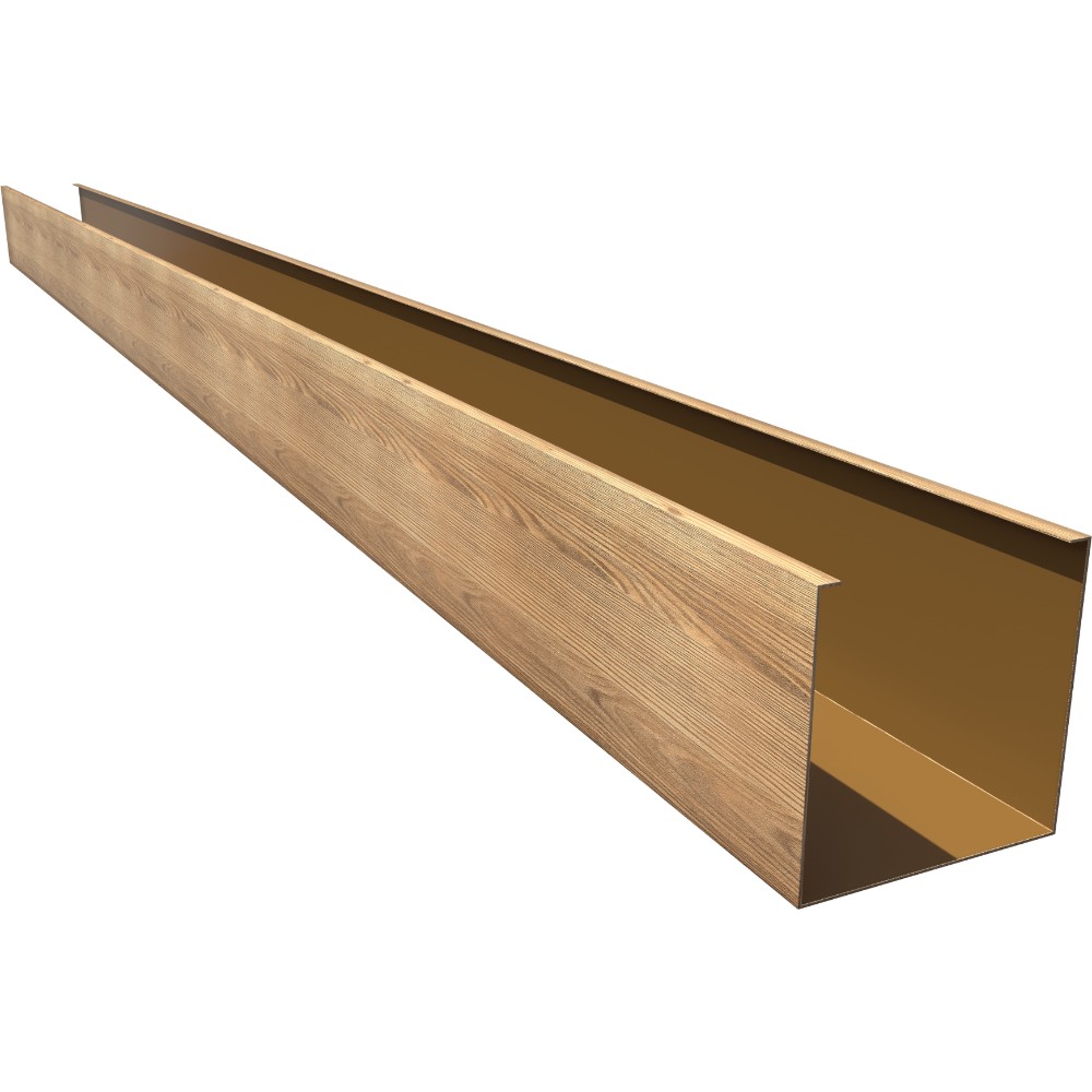 Кубообразная рейка GL Ш30/40 Honey Wood Al 0,4 L=4м