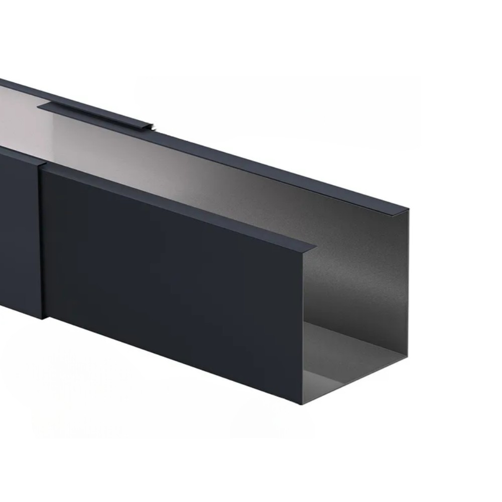 Соединитель профиля для КР Ш80/В80 RAL 7024 Al 0,4