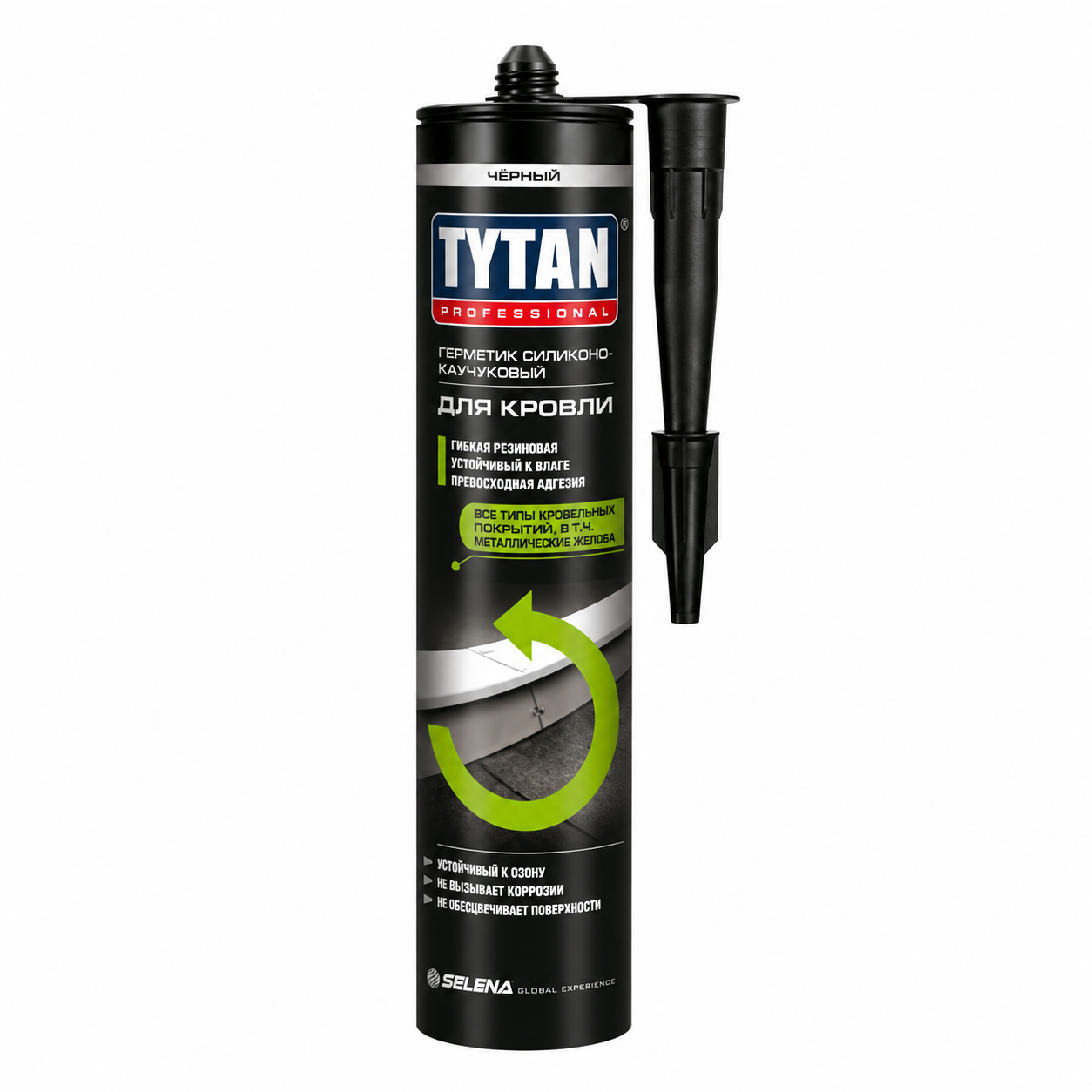 Tytan Professional герметик битумно-каучуковый для кровли черный 310 мл (12)