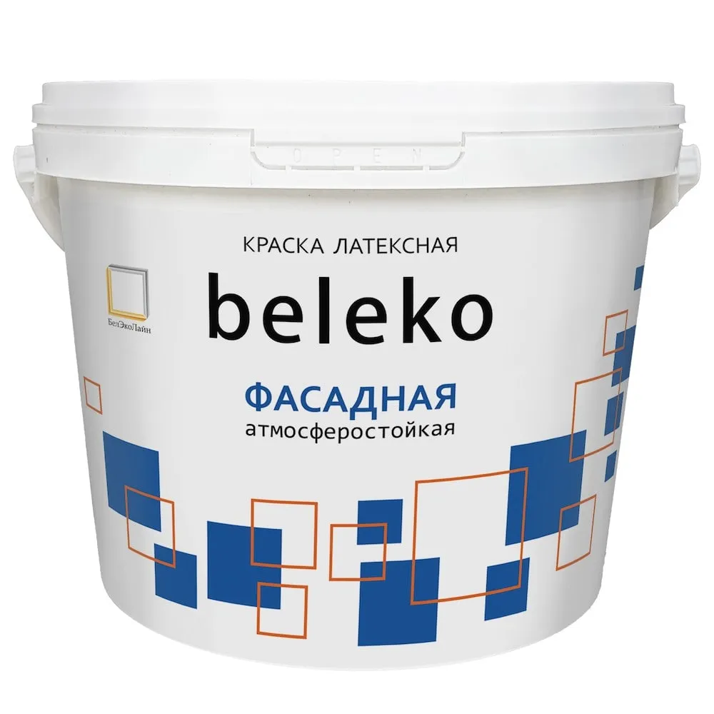 Краска в/д BelEco фасадная, 14кг (под.44шт)